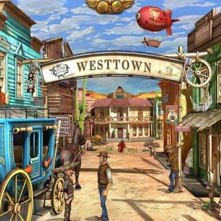 Western town wallpaper
