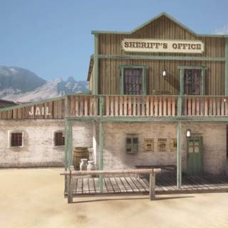 Western town wallpaper