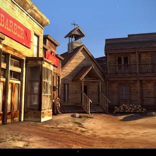 Western town wallpaper