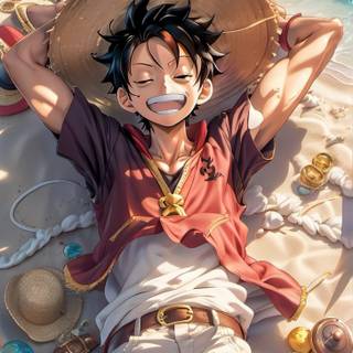 Luffy portrait wallpaper