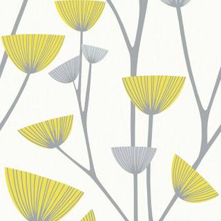 Yellow and gray wallpaper