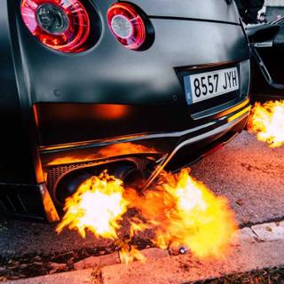 GTR flames wallpaper