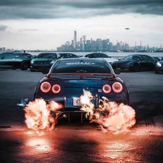 GTR flames wallpaper