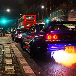 GTR flames wallpaper