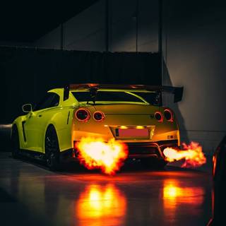 GTR flames wallpaper