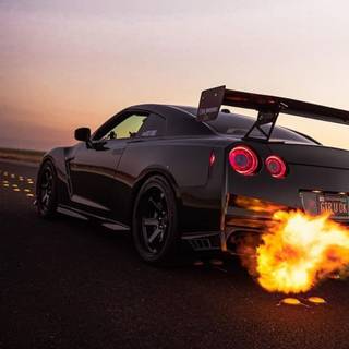 GTR flames wallpaper