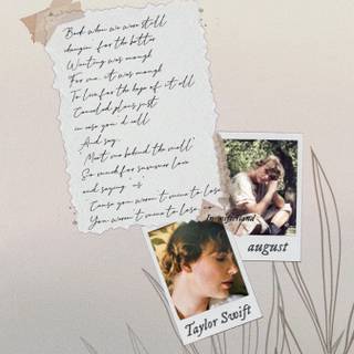 August Taylor Swift wallpaper