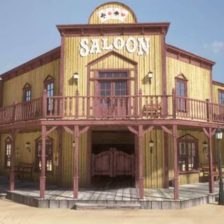 Western town wallpaper