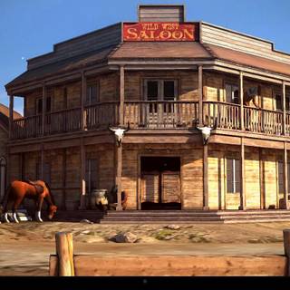 Western town wallpaper