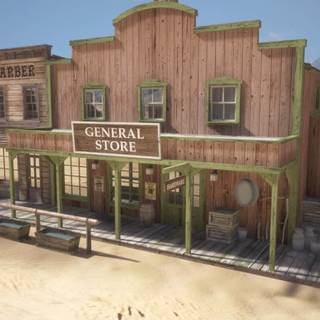 Western town wallpaper
