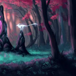 Magic forest 4k wallpaper