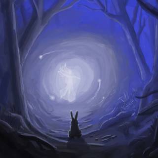 Magic forest 4k wallpaper