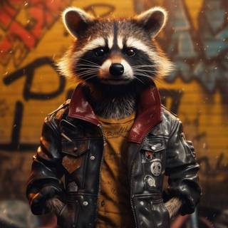 Raccoon 4k wallpaper