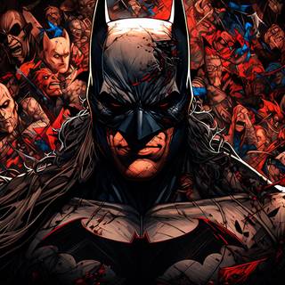 Batman comic 4k wallpaper