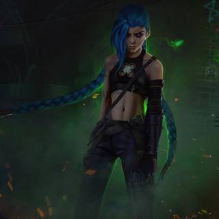 Arcane Jinx 4k wallpaper