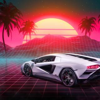 Lamborghini Countach 4k wallpaper