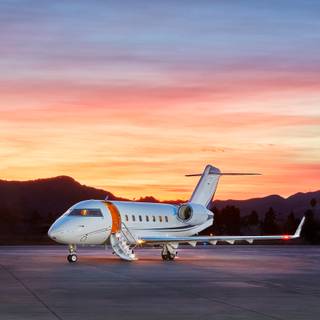 Private jet 4k wallpaper