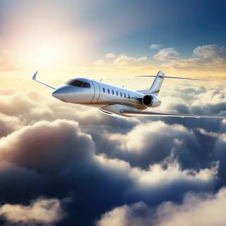 Private jet 4k wallpaper