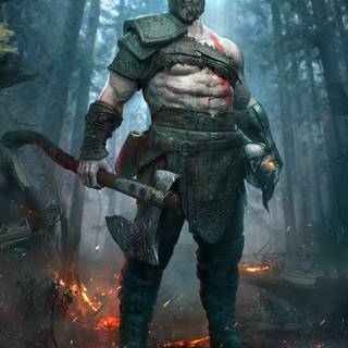 Kratos 4k mobile wallpaper