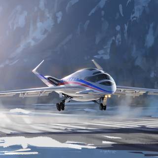 Private jet 4k wallpaper