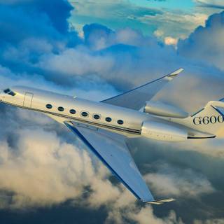 Private jet 4k wallpaper