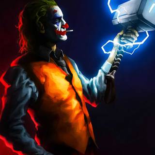 4k black Joker wallpaper