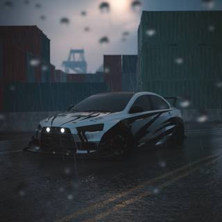 Lancer Evo phone wallpaper