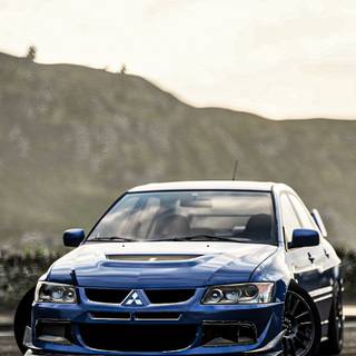 Lancer Evo phone wallpaper