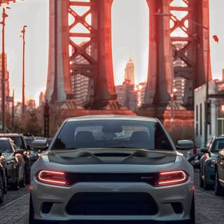 Dodge Hellcat phone wallpaper