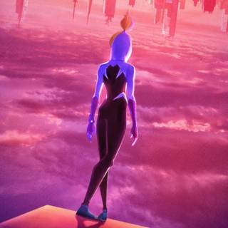 Pink Spider-Man computer wallpaper