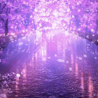 Anime purple phone wallpaper