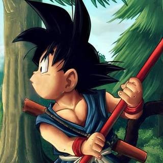 Kid Goku phone wallpaper