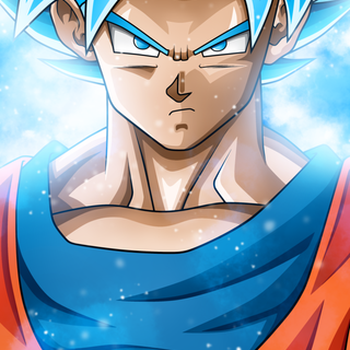 Goku blue phone wallpaper