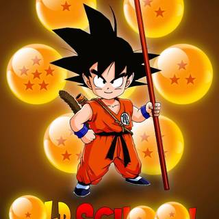 Kid Goku phone wallpaper