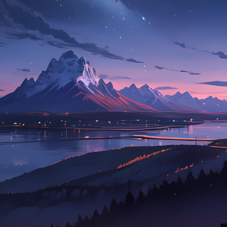 Anime purple phone wallpaper