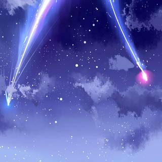 Anime purple phone wallpaper