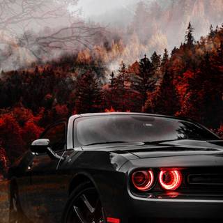 Dodge Hellcat phone wallpaper