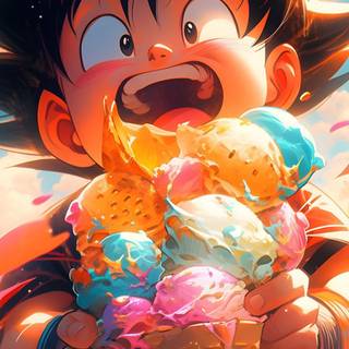 Kid Goku phone wallpaper