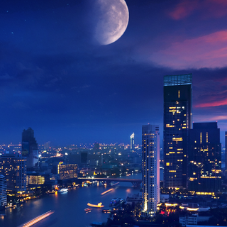 City lights iPhone wallpaper