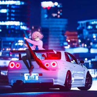 Anime cars iPhone wallpaper