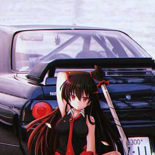 Anime cars iPhone wallpaper