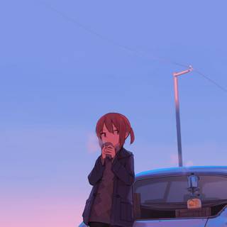 Anime cars iPhone wallpaper