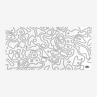 White topographic wallpaper