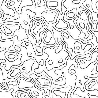 White topographic wallpaper