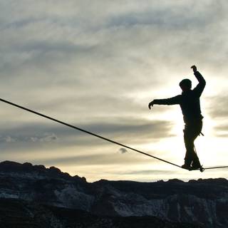 Slacklining wallpaper