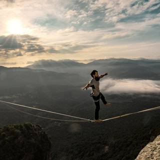Slacklining wallpaper