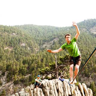 Slacklining wallpaper
