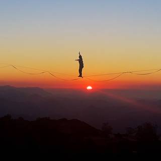 Slacklining wallpaper