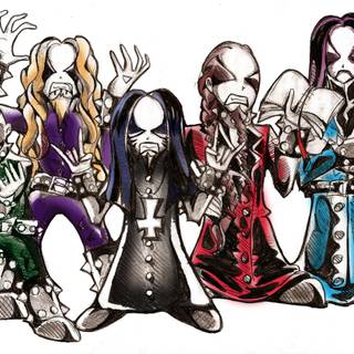 Black metal art desktop wallpaper