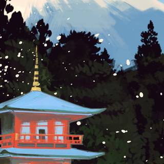Japanese scenery iPhone wallpaper